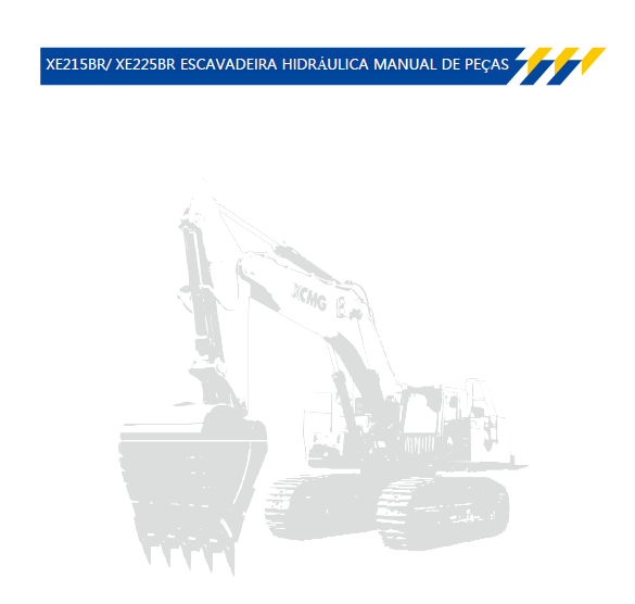CATALOGO DE PEÇAS ESCAVADEIRA XE225 XCMG