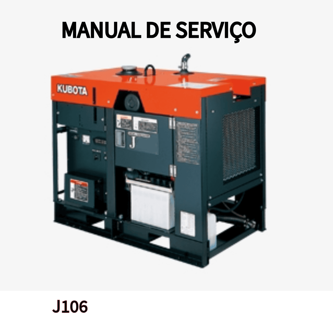 MANUAL DE SERVIÇO GERADOR J106 KUBOTA 2000