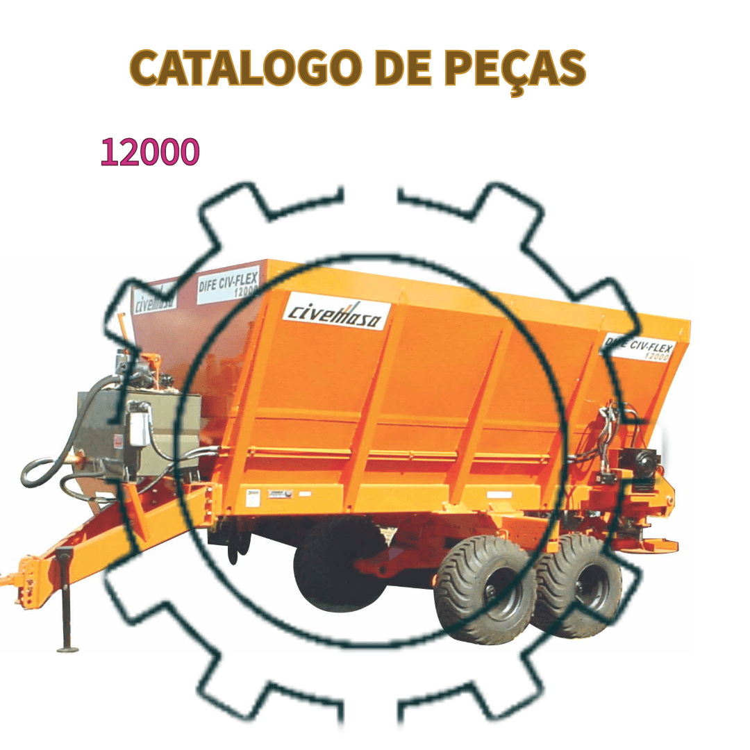 CATALOGO DE PEÇAS DISTRIBUIDORES DE FERTILIZANTES E OUTROS DIFE CIVEFLEX 12000 CIVEMASA