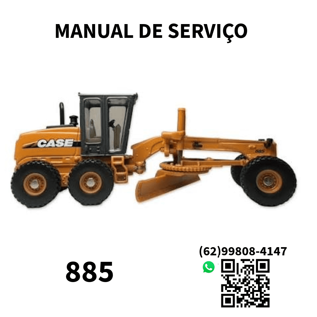 MANUAL DE SERVIÇO MOTOIVELADORA 885 CASE 2009