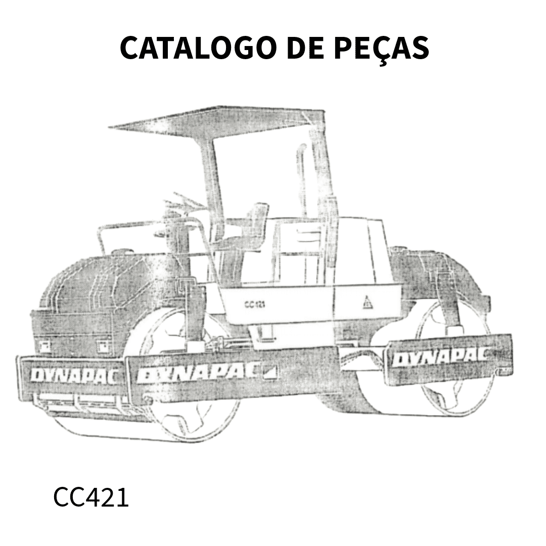 MANUAL DE OPERAÇÃO E CATALOGO DE PEÇAS VIBRO ACABADORA CC421C DYNAPAC