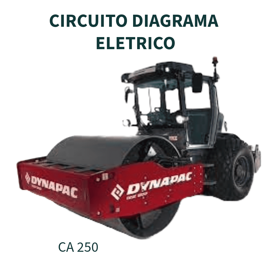CIRCUITO DIAGRAMA ELETRICO ROLO COMPACTADOR CA250/280/300 Tier I, CA250/260/280 Tier III DYNAPAC