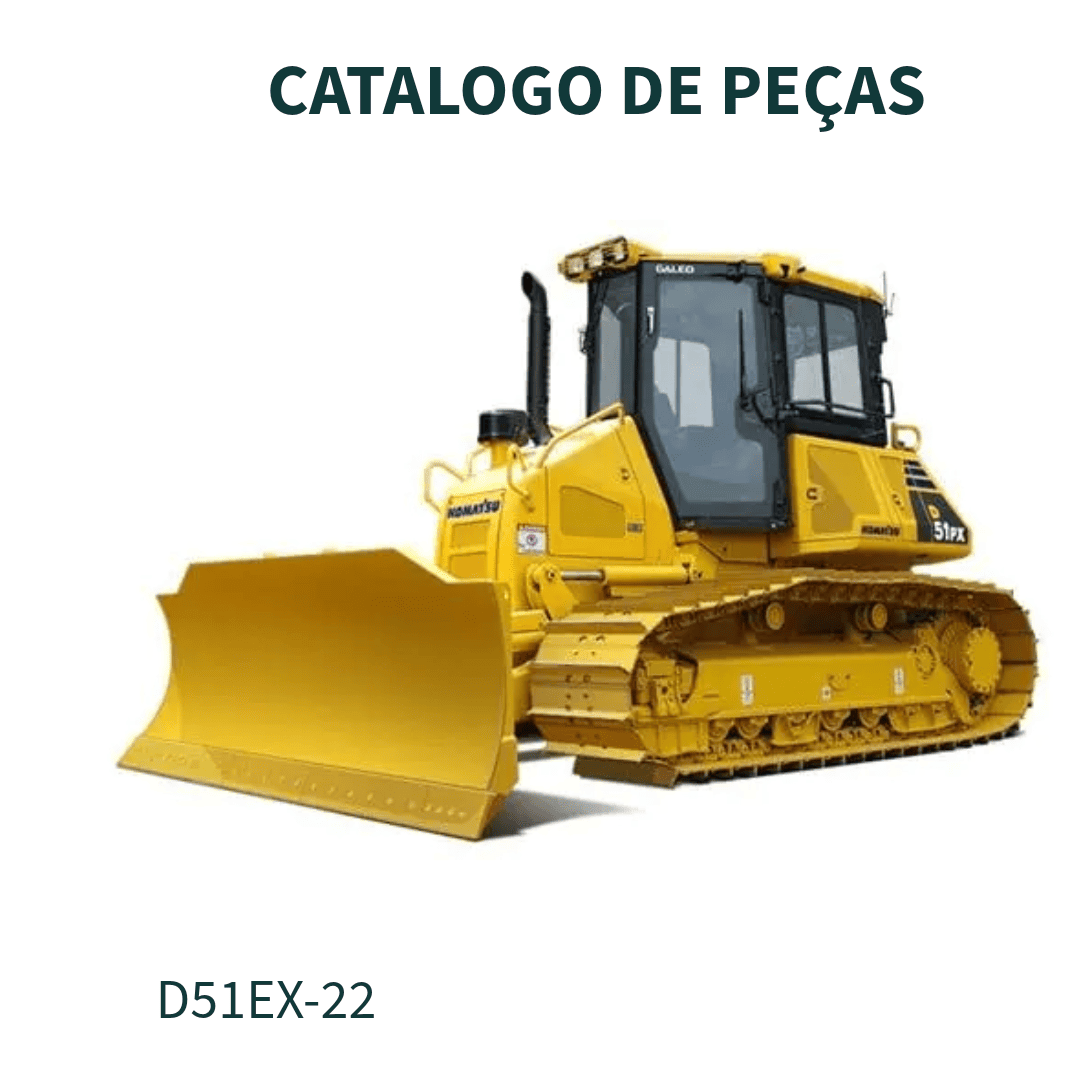 CATALOGO DE PEÇAS TARTOR DE ESTEIRA D51EX-22, D51PX-22 KOMATSU