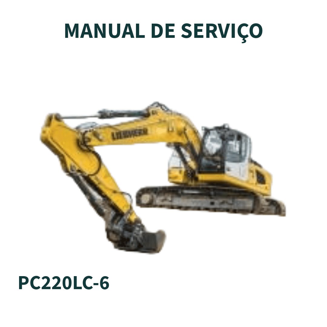 MANUAL DE SERVIÇO ESCAVADEIRA PC220LC-6 50001 e acima KOMATSU