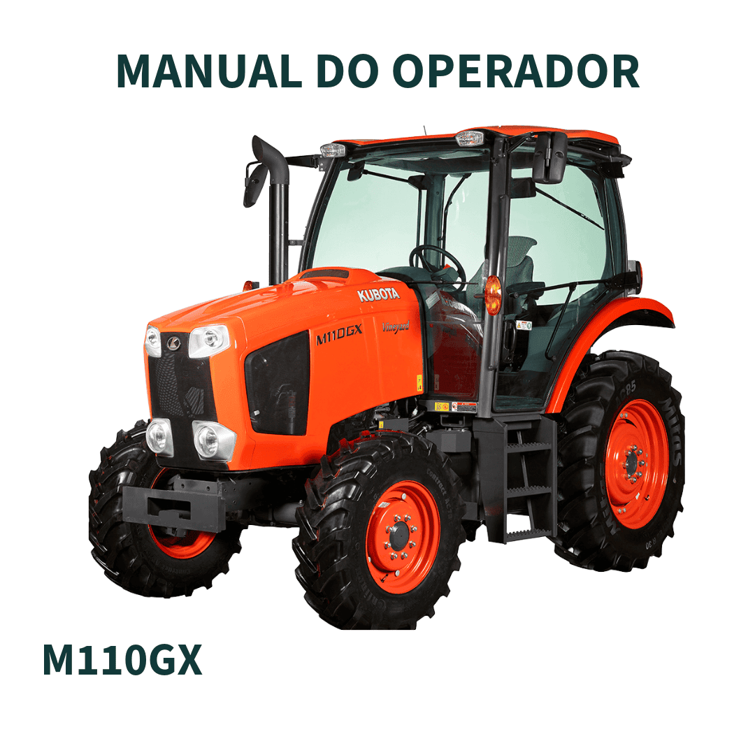 MANUAL DO OPERADOR TRATOR M110GX KUBOTA