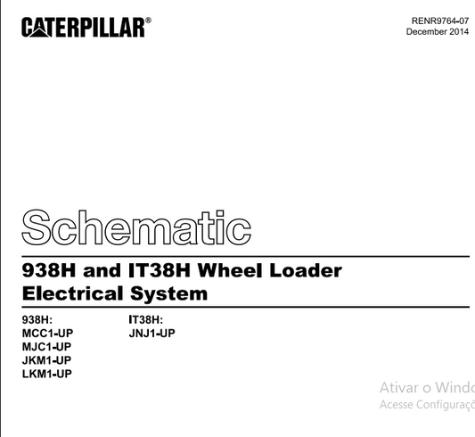 ESQUEMA ELETRICO 938H CATERPILLAR