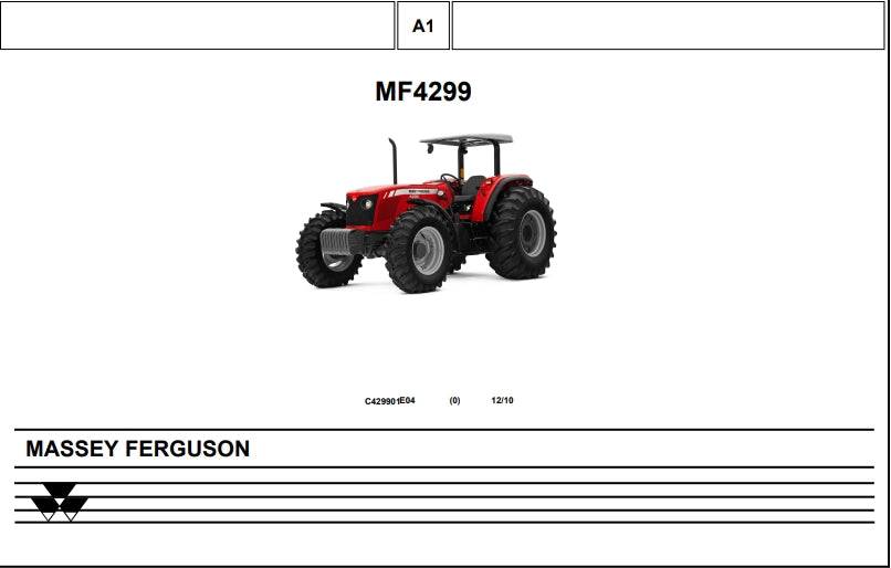 CATALOGO DE PEÇAS TRATOR MF4299 MASEY FERGUSON