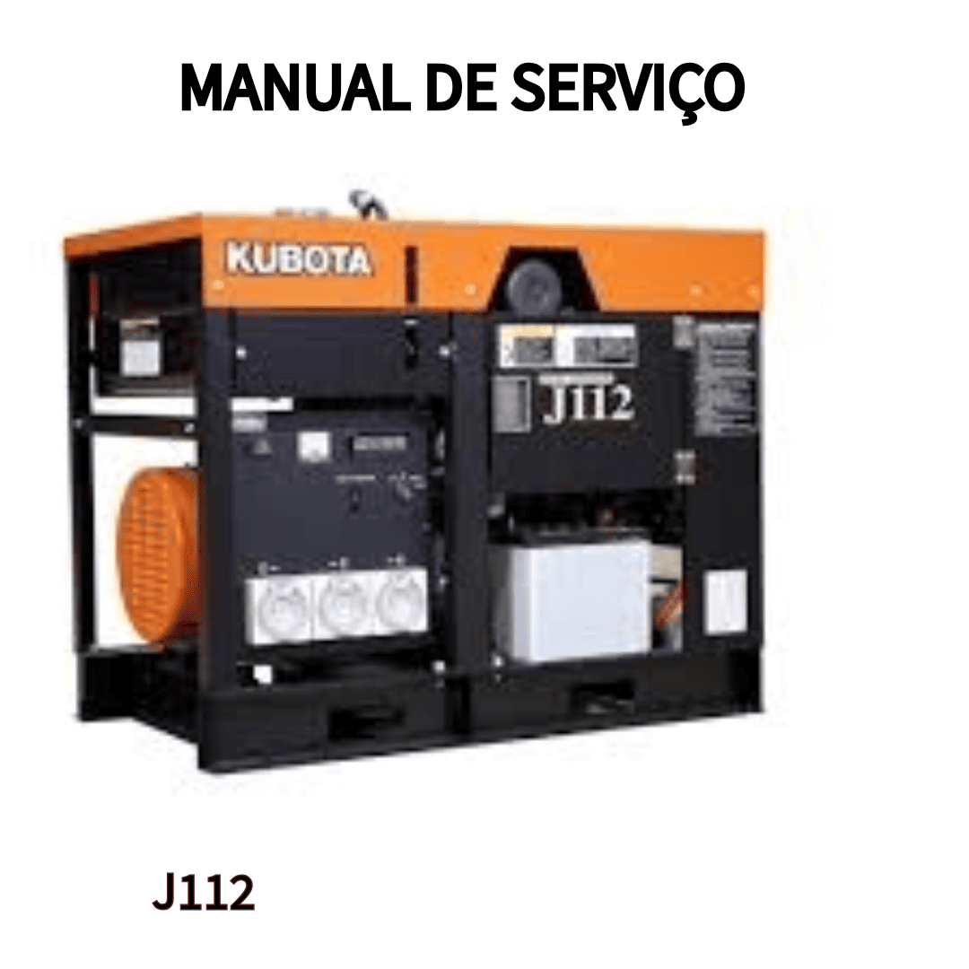 MANUAL DE SERVIÇO GERADOR J112 KUBOTA 2000