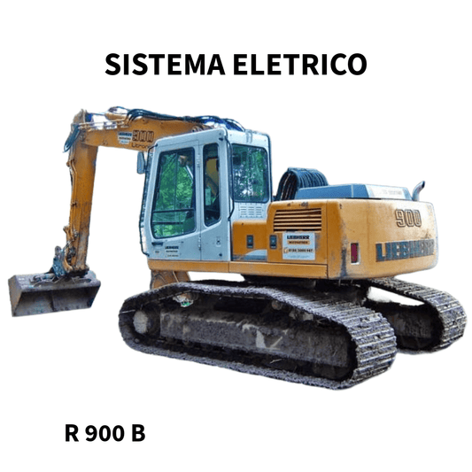 MANUAL DE SERVIÇO SISTEMA ELETRICO  ESCAVADEIRA R 900 B LIEBHERR