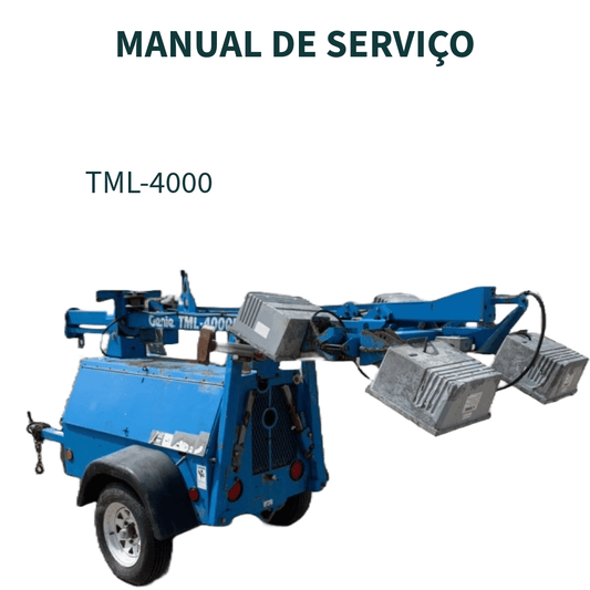 MANUAL DE SERVIÇO TORRE DE ILUMINAÇÃO  TML-4000N GENIE