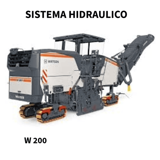 DIAGRAMA HIDRAULICO  FRESADORA A FRIO W 200 WIRTIGEM