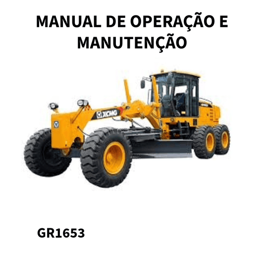 MANUAL DO USUARIO  MOTONIVELADORA GR1653 XCMG