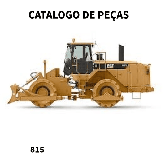 CATATLOGO DE PEÇAS ROLO COMPACTADOR 815 CATERPILLAR 1983