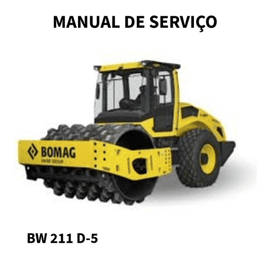MANUAL DE SERVIÇO  ROLO COMPACTADOR BW 211 D-5 2016 BOMAG