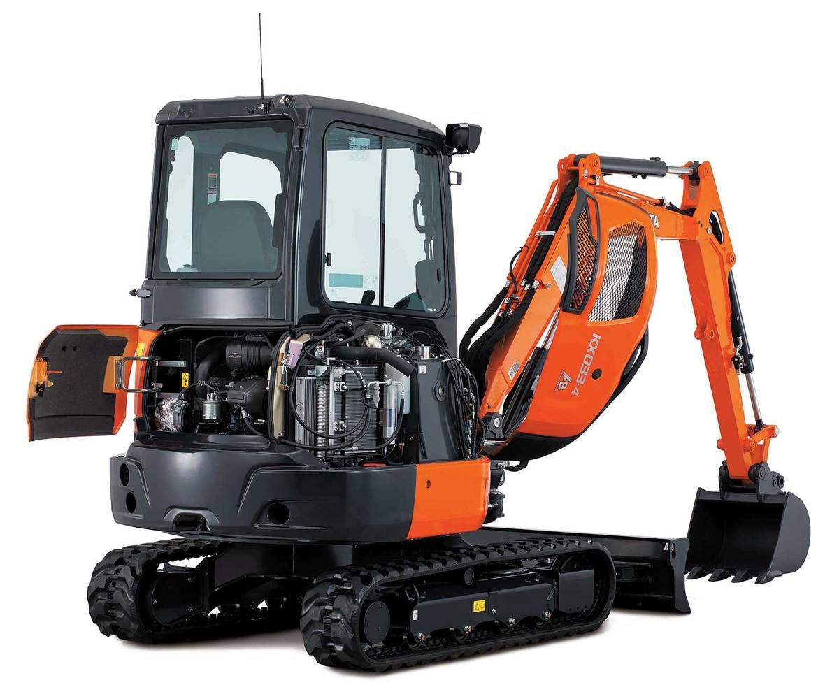 MANUAL DE OPERAÇÃO MINI ESCAVADEIRA KX033-4 KUBOTA