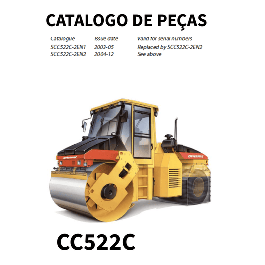 CATALOGO DE PEÇAS ROLO COMPACTADOR CC522C DINAPAC