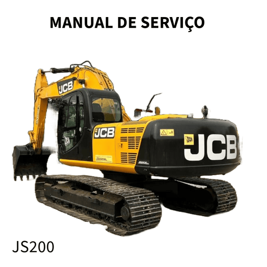 MANUAL DE SERVIÇO ESCAVADEIRA JS200 da máquina no. 705001 JCB