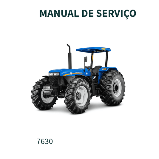 MANUAL DE SERVIÇO TRATOR 7630, 8630 NEW HOLLAND