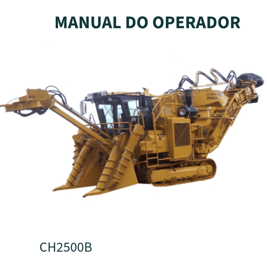 MANUAL DO OPERADOR COLHEITADEIRA DE CANA CH2500B JOHN DEREE