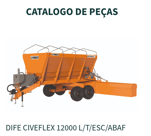 CATALOGO DE PEÇAS DISTRIBUIDORES DE FERTILIZANTES E OUTROS DIFE CIVEFLEX 12000 L/T/ESC/ABAF CIVEMASA