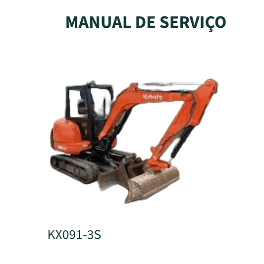 MANUAL DE SERVIÇO MINI ESCAVADEIRA KX91-3S, KX121-3S, KX161-3S U35S, U35-3S, U45-3S KUBOTA