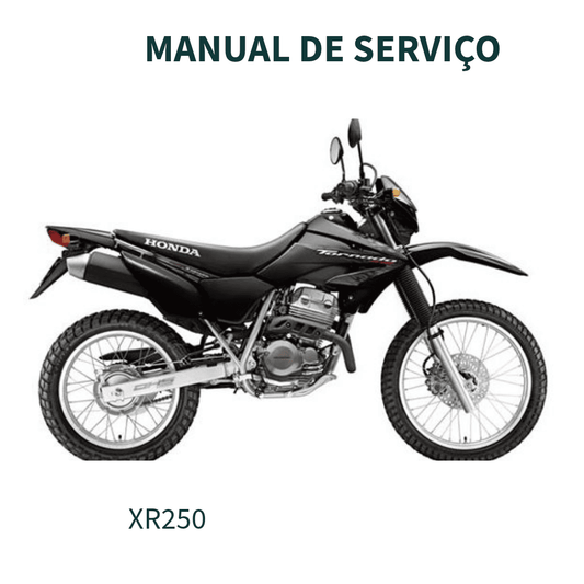 MANUAL DE SERVÇO XR250 TORNADO 2001 HONDA