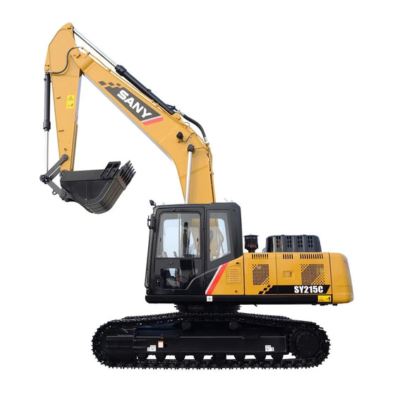 MANUAL  DE OPERAÇÃO E MANUTENÇÃO ECAVADEIRA SY195/205/215/225/245/265C9 SANY